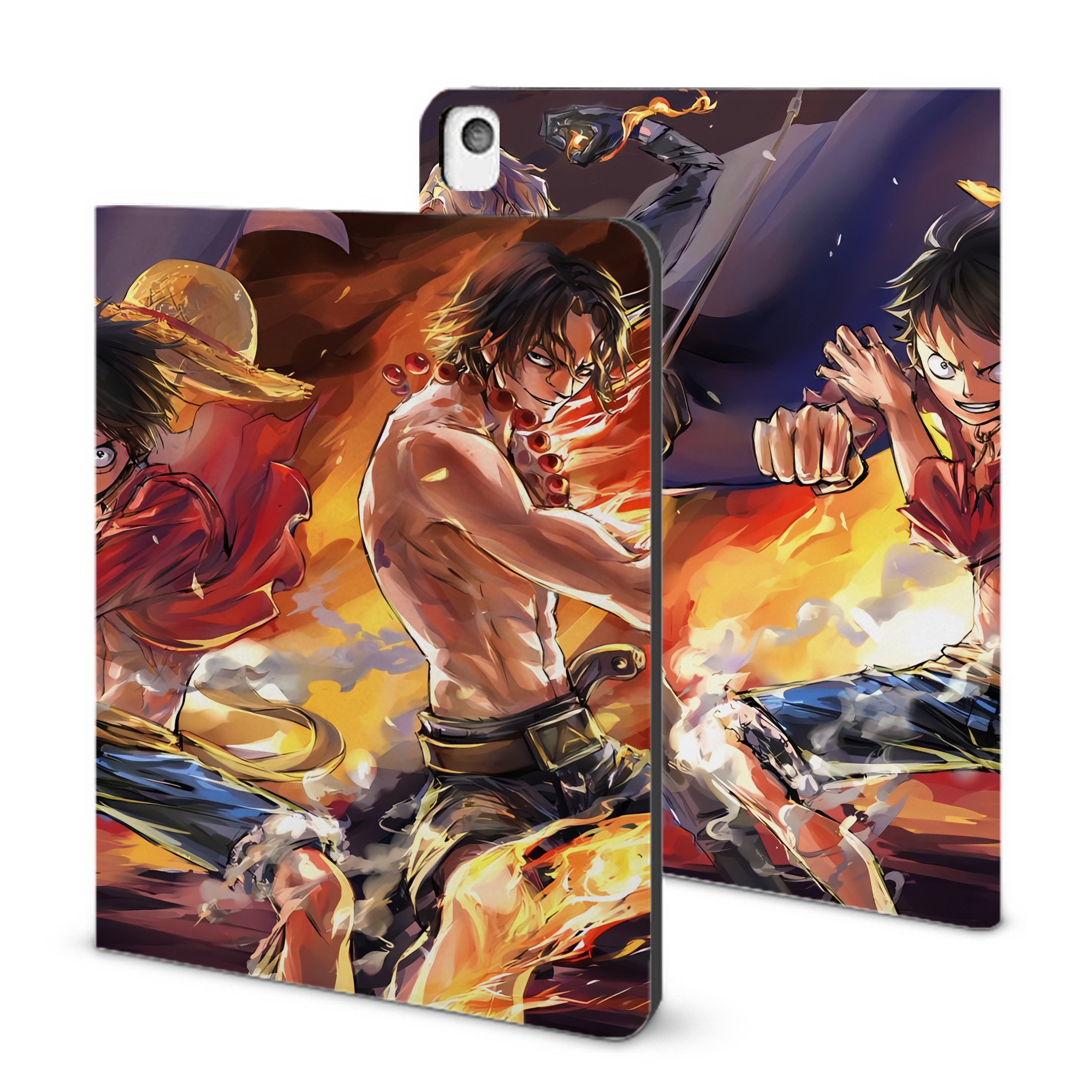 （画像用） ワンピース ONE PIECE IPadケース ペンホルダー付き ブックスタイルデザイン